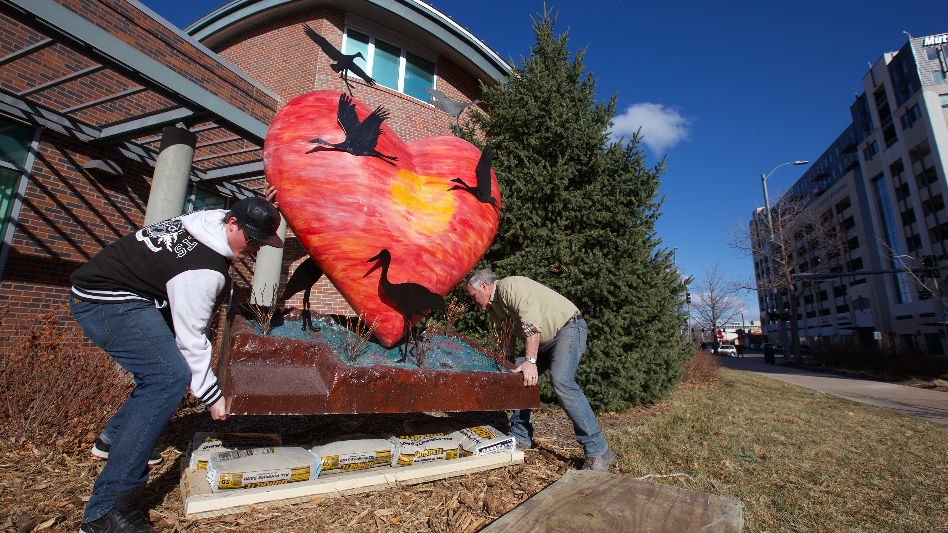 Nebraska by Heart Sculptures Displayed on Campus 
