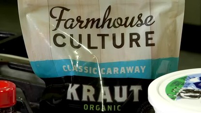 Farmhouse culture packaging. Links to article 'Can yogurt each day keep the doctor away?' at Nebraska Today.