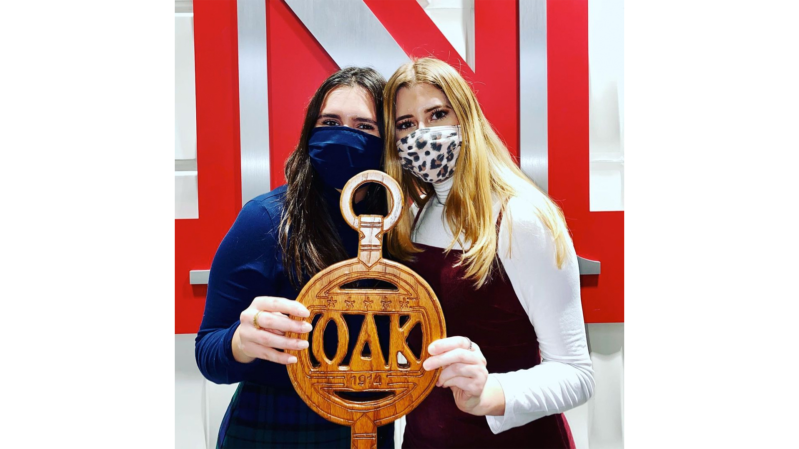 Corrie Day, a senior psychology major, and other new member educators of the Omicron Delta Kappa honors fraternity celebrated their recruiting successes. Learn more at https://go.unl.edu/6ioc.