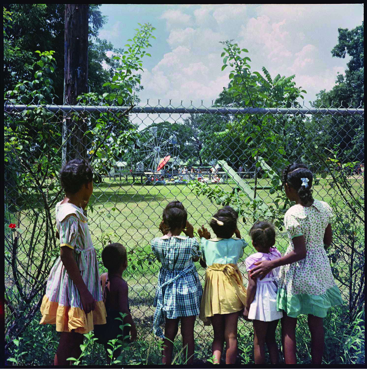 "Outside Looking In, Mobile, Alabama, 1956," by Gordon Parks, printed 2013, archival pigment print, 28 x 28 in.