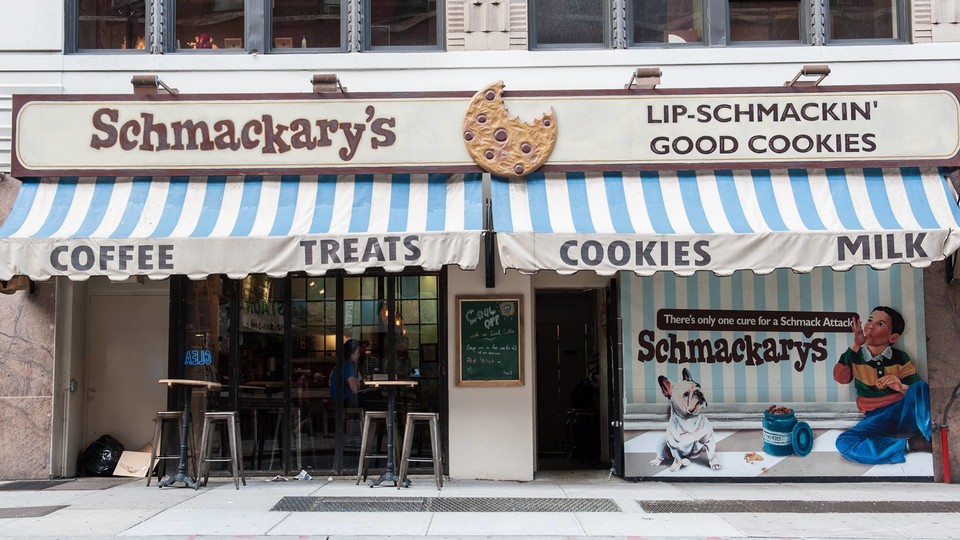 Schmackary's cookie shop in New York City.