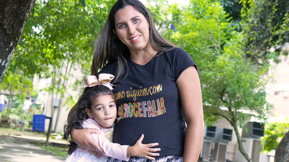 Germany Gracy Maia, pictured with her daughter Giovanna, shared her experience raising a child affected by congenital Zika syndrome. (Photo by Kyleigh Skaggs, CYFS)