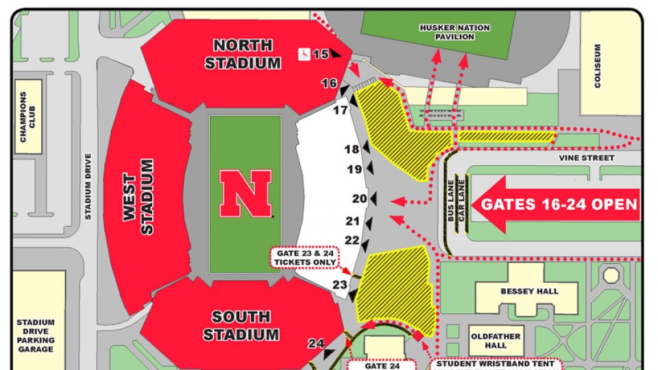 University Of Nebraska Lincoln Memorial Stadium Seating Chart