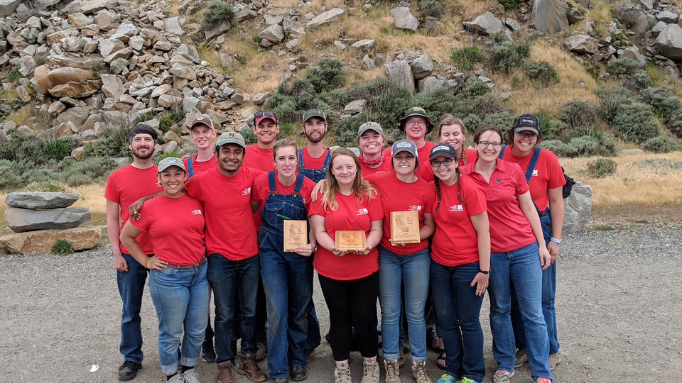 The UNL Soil Judging Team after their third-place finish at the national competition in California. | Courtesy