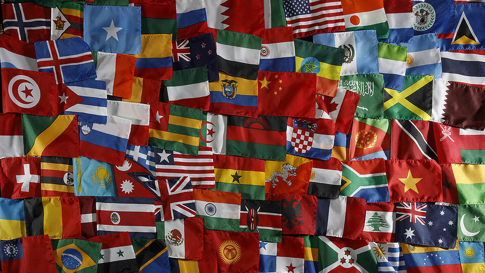 Flags from countries