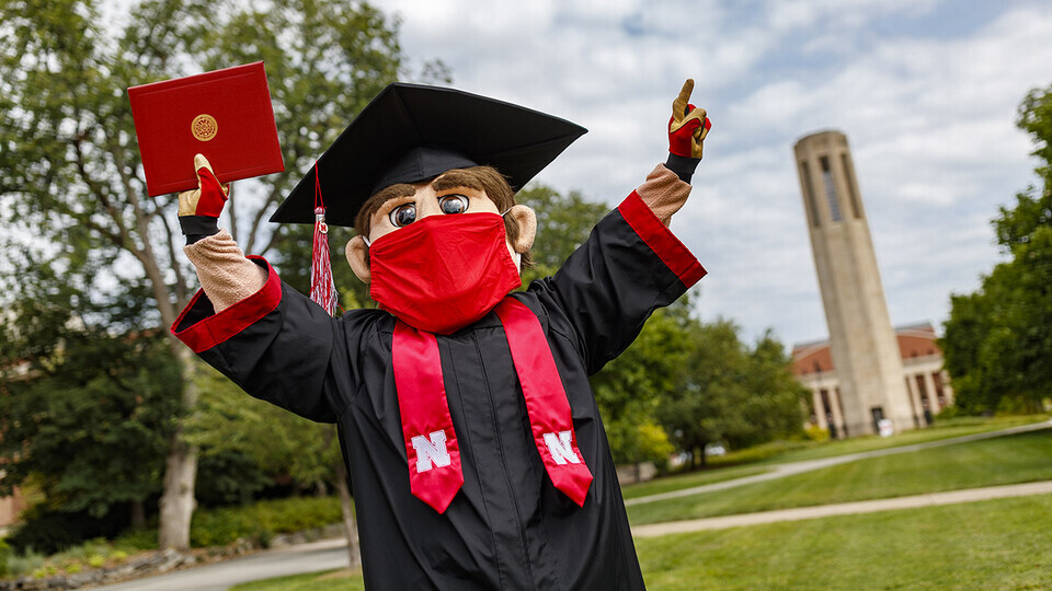 The University of Nebraska–Lincoln will confer about 1,400 degrees during a virtual graduation celebration Dec. 19.