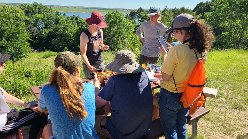 YNS Biodiversity Camp students gather at University of Nebraska-Lincoln's Cedar Point Biological Station in Ogallala for research and fun.