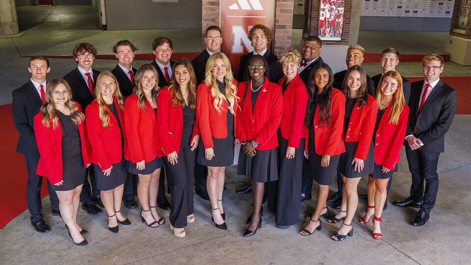 2023 Homecoming Royalty Court for the University of Nebraska–Lincoln. [Mike Jackson | Student Affairs Marketing and Communication]