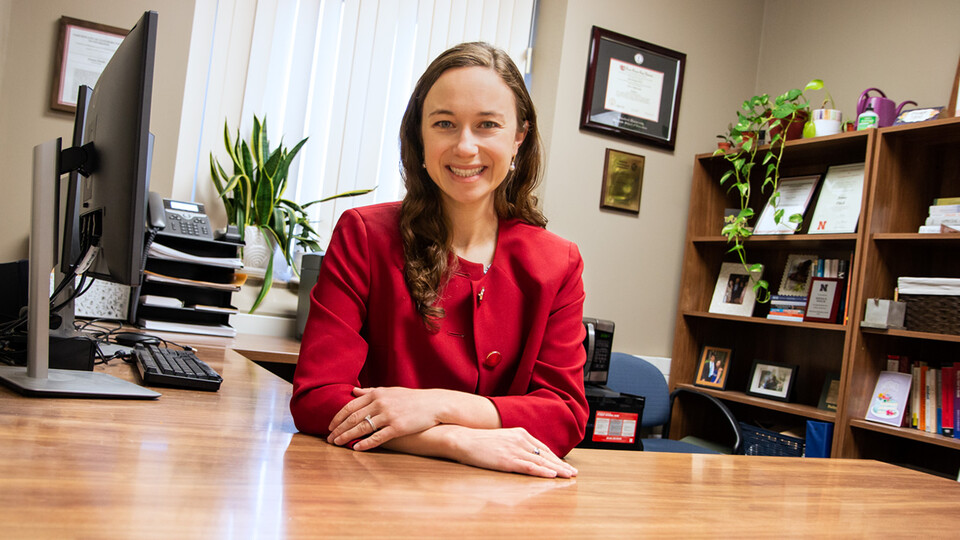 Jenna Finch, assistant professor of psychology, is exploring the effects of time in school on students’ executive function — mental skills that include working memory, flexible thinking and self-control. (Kyleigh Skaggs, CYFS)