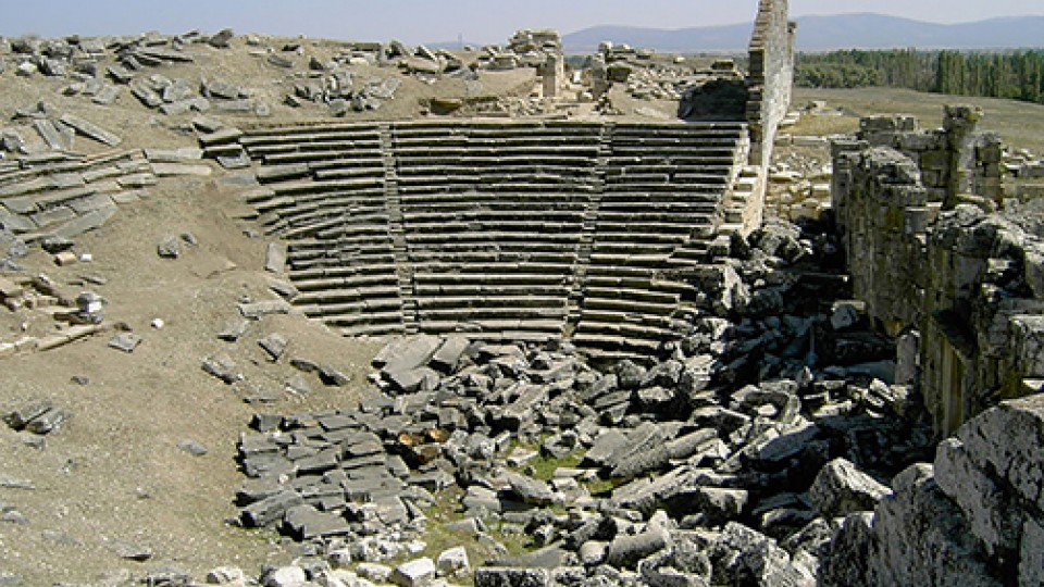 A theater excavated at Aezanis. Photo courtesy of Kenneth Harl.