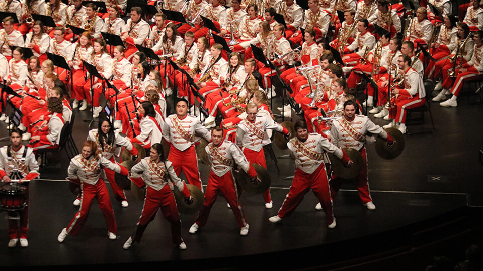 The Cornhusker Marching Band Highlights concert is Dec. 8 at the Lied Center for Performing Arts. 