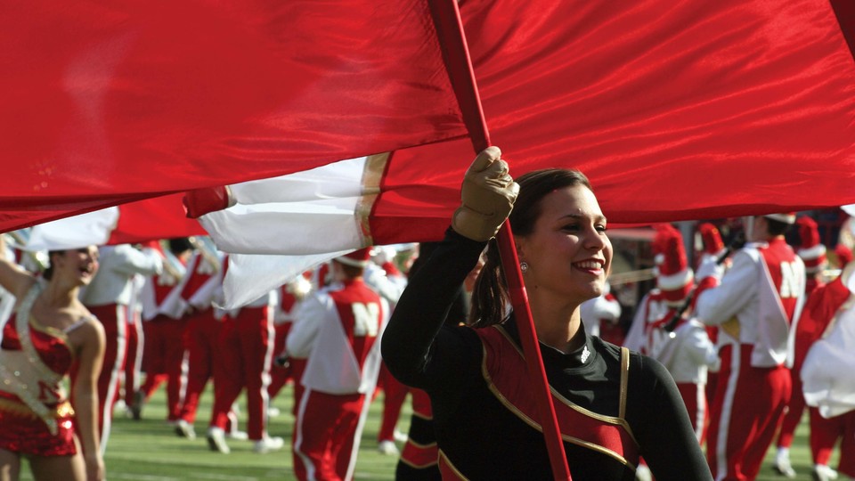 Cornhusker Marching Band's Color Guard