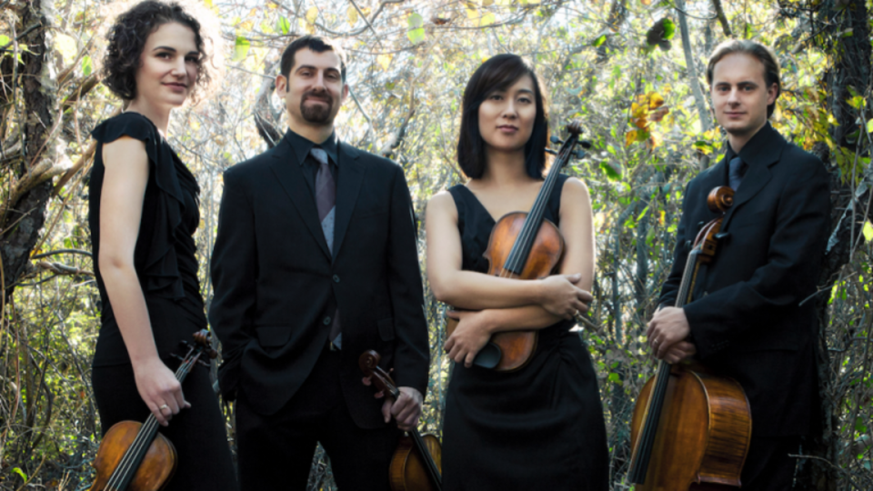 The Chiara String Quartet is (from left) Rebecca Fisher, Jonah Sirota, Hyeyung Julie Yoon and Gregory Beaver.