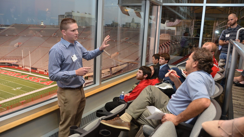 Grant Suddarth, an agricultural economics major from York, Nebraska, used the 3-2-1 Quickpitch competition to hone his business plan and go on to successfully compete in the university's New Venture competition.