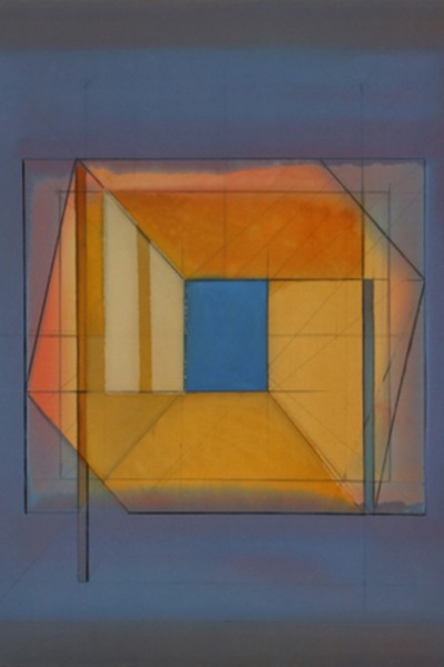 James Eisentrager, "Arbee #3," polymer on canvas, 60" x 51", 1981.