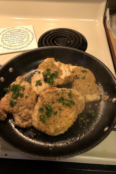One of February's Meal Kit Options was Chicken Piccata. User-submitted photo. 