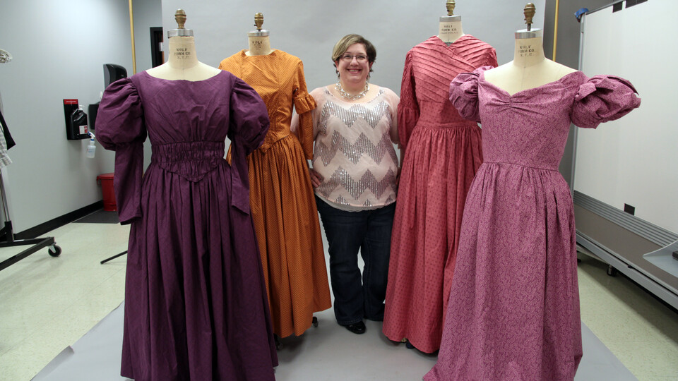 Heather Striebel created the costumes for all of the women featured in The Bell Affair, including accessories. 