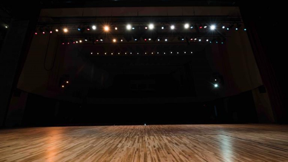 Changes were made to the Kimball Recital Hall over the summer. The most striking change is the new maple wooden stage flooring that is believed to have replaced the original flooring from about 50 years ago.  Photo by Justin Mohling.