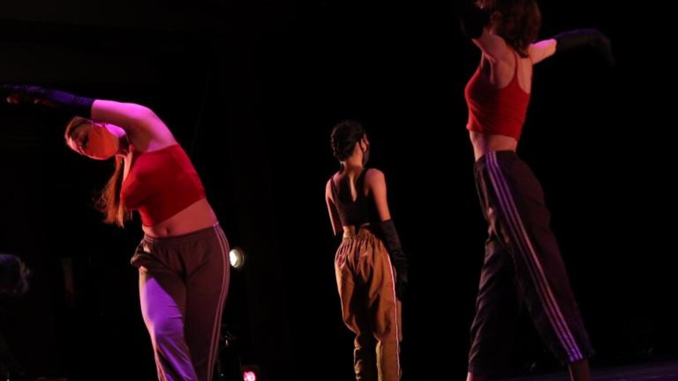 Student dancers perform as part of the Student Dance Project in the fall of 2020.