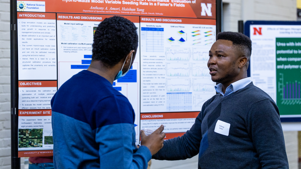 The Graduate Student Poster Competition will be held at the Water for Food Global Conference at Nebraska Innovation Campus May 8-11, 2023