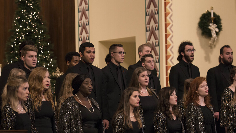 Five traditional choirs from the Glenn Korff School of Music will present Welcome All Wonders: A Family Yuletide Festival of Choirs on Dec. 4.