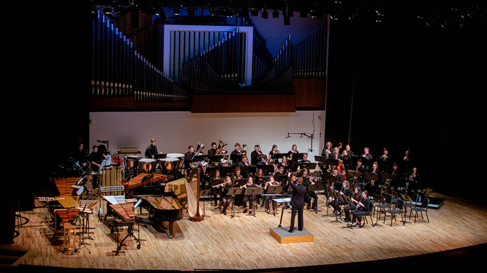 The University of Nebraska–Lincoln’s Wind Ensemble will perform Oct. 8 in Kimball Recital Hall.