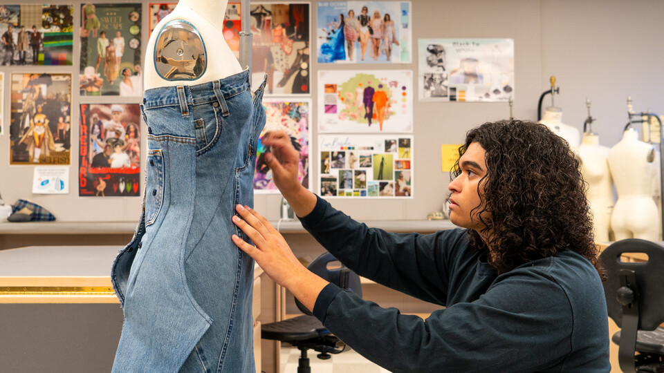 The Textiles & Apparel Design major says involvement with Dare to Wear and Project Funway has helped him think about fashion’s ability to make an impact.  