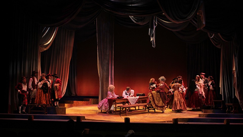 UNL's production of "Candide" took first place in its division in the National Opera Association's Competition.