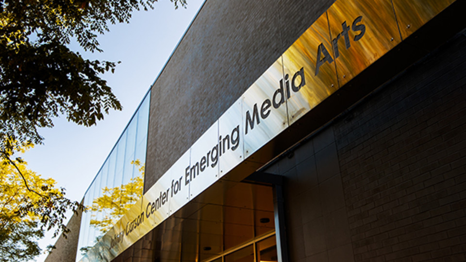 The dedication of the Johnny Carson Center for Emerging Media Arts will take place on Nov. 17 at 1 p.m. Photo by Craig Chandler, University Communication.