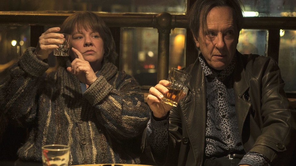 Melissa McCarthy & Richard E. Grant starring in "Can You Ever Forgive Me"