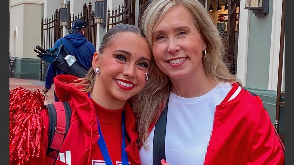 Nebraska’s Kate-Lynn McNamara, a first-year student in nutritional sciences and dietetics, is following in her mother’s footsteps by being part of the Scarlets Dance Team. Learn more at https://go.unl.edu/4d6v.