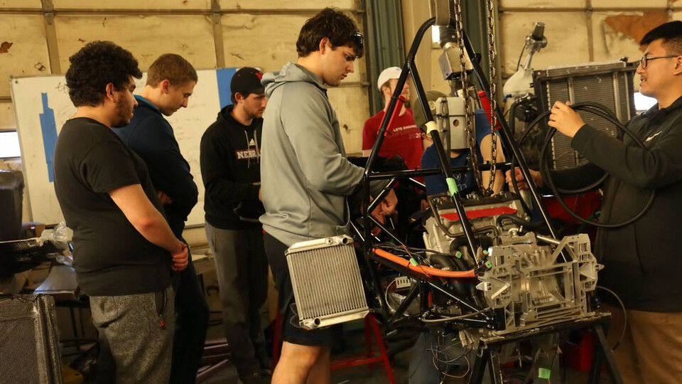 The Husker Motorsports team is hard at work building a car for the upcoming Formula SAE Competition. The event features more than 250 universities from around the world. Their work was featured by Nebraska News Service and in this post from UNLimited Sports. Learn more at https://go.unl.edu/oxeq.