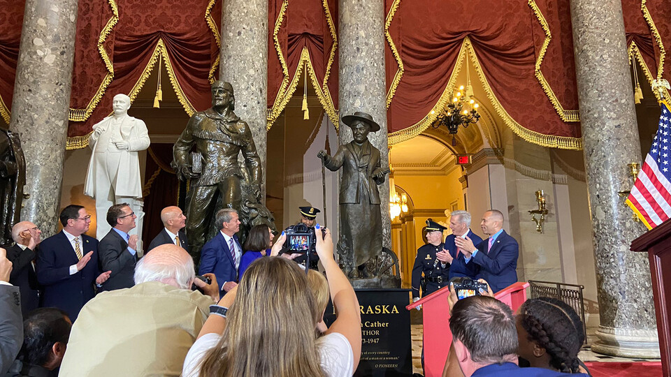 Unveiling of Willa Cather statue at U.S. Capitol