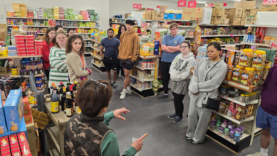 Students enrolled a food and culture course (ANTH/GLST/MODL 214) earned a hands-on learning experience through a visit to the Oriental Market in Lincoln on April 5. Learn more at https://go.unl.edu/x0sw.