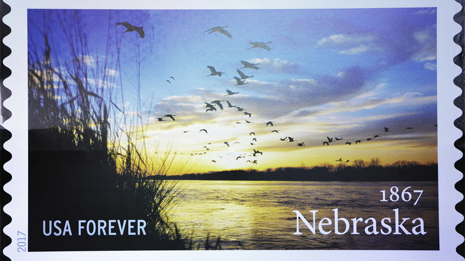 The new Nebraska Statehood Forever Stamp features a photo by the university's Michael Forsberg.