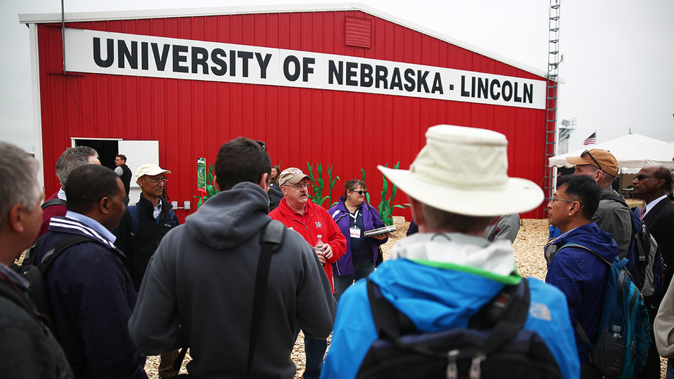 Attendees at Husker Harvest Days, Sept. 12-14 near Grand Island, can find the University of Nebraska-Lincoln's Husker Red steel building at Lot 321 on the south side of the exhibit grounds.