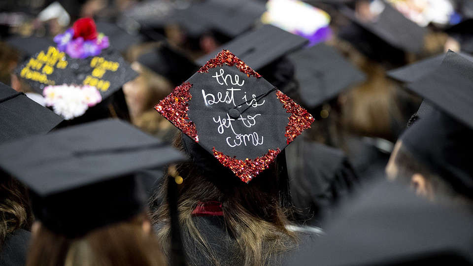 The University of Nebraska–Lincoln will grant about 3,500 degrees — a record number — during commencement exercises May 3 and 4 at Pinnacle Bank Arena and the Lied Center for Performing Arts.