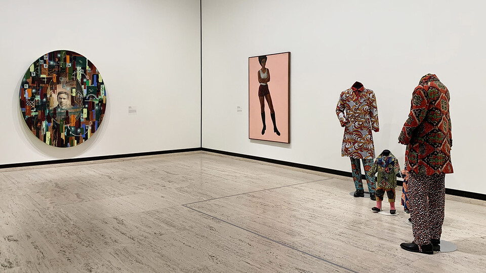 Works by Radcliffe Bailey, Barkley Hendricks and Yinka Shonibare CBE are on view in the exhibition "Person of Interest” at Sheldon Museum of Art.