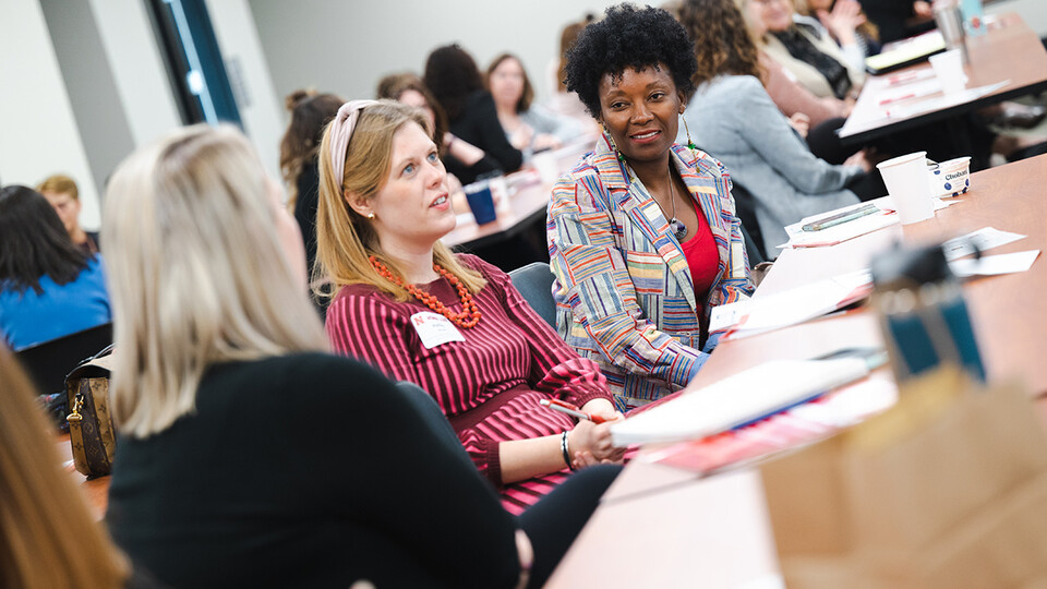 The College of Business and College of Law partnered to host a sold-out Women Lead 2022 – Leading Through Change at Nebraska Innovation Campus on March 4. Local and national leaders presented at the conference, which advances women in law, business, philanthropy and government.