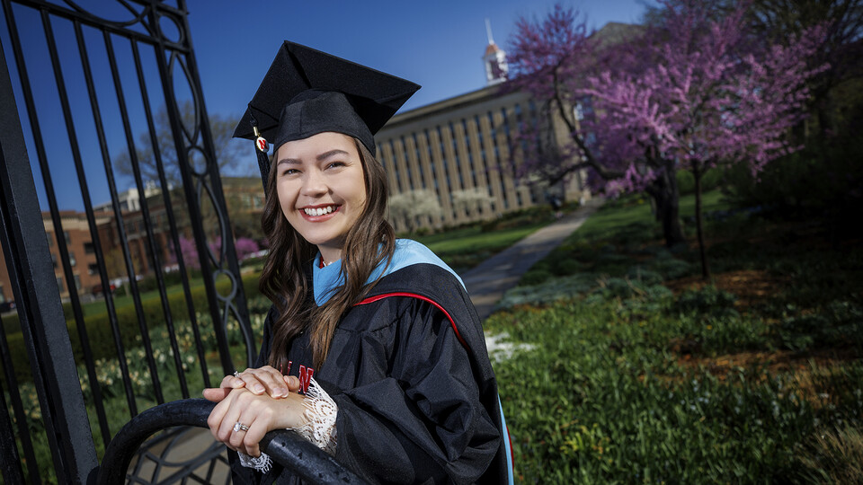 Nebraska’s Kristlin Bright, a TRIO graduate assistant from South Sioux City, will earn a master’s degree in counseling psychology during spring 2022 commencement. She plans to start a private practice in psychotherapy.
