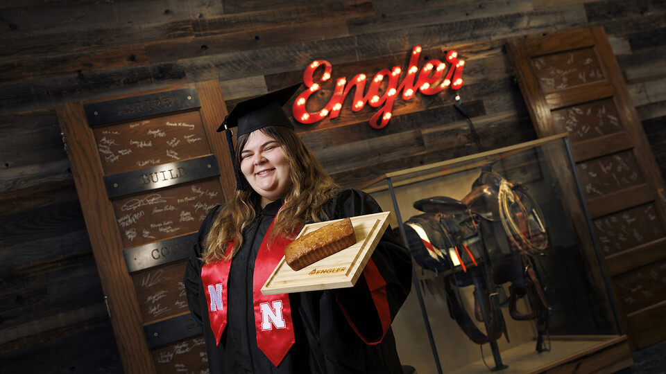 Isabella Jacobsen, an animal science major who will attend Nebraska Law in the fall, started her own baking business and is part of the Engler Agribusiness Entrepreneurship program. 