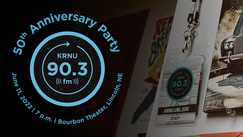 50th anniversary of KRNU logo