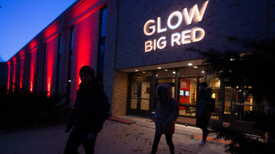 photo of glow big red at the university