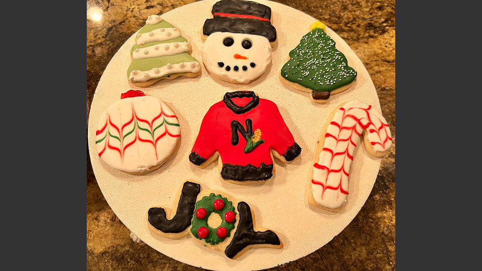 Holiday cookies from household of Matt Rhule