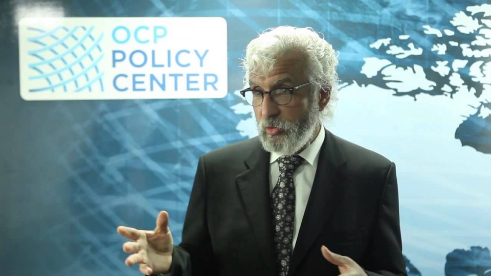 UNL's Azzeddine Azzam during an interview with the OCP Policy Center. 