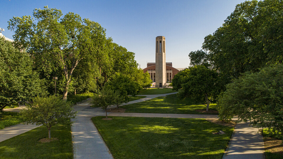 View of the bell tower on City Campus