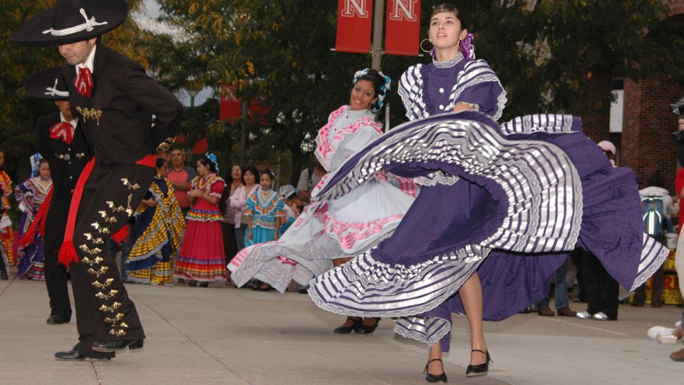 Dancers perform during Nebraska's annual Fiesta on the Green event. The Latino culture and heritage festival is Sept. 22.