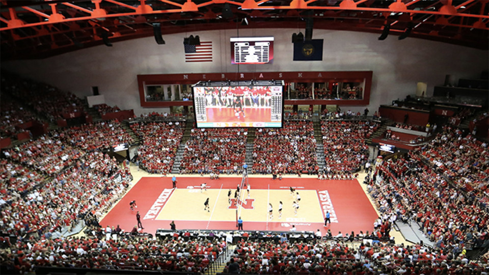 The Bob Devaney Sports Center is home to Husker volleyball.