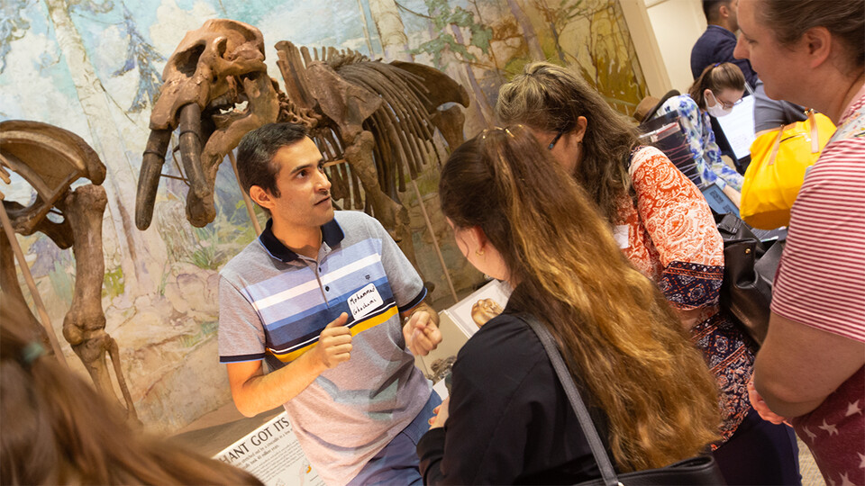 Mohammad Ghashami speaks with LPS teachers at Morrill Hall