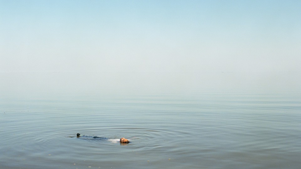 The new exhibitions at Sheldon Museum of Art include "Boy Floating in Water, 2012" by Oregon-based artist Ron Jude. The image is part of the "Lago" exhibition.